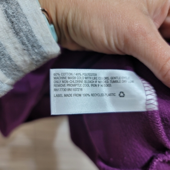 A NEW DAY RUFFLE SLEEVE PURPLE SWEATER, SZ XXL - Picture 4 of 9